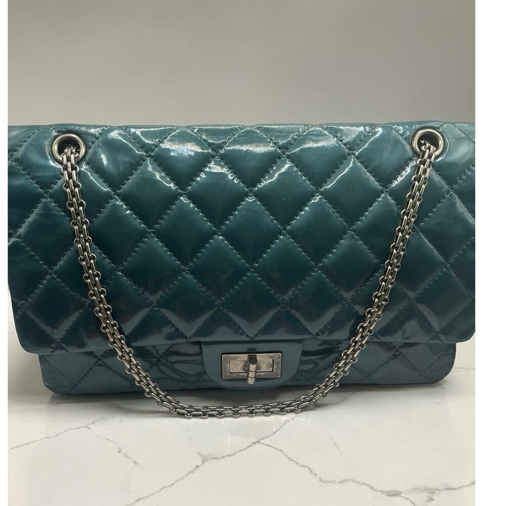 Chanel Reissue 2.55 Jumbo 227 Double Flap Patent Leather